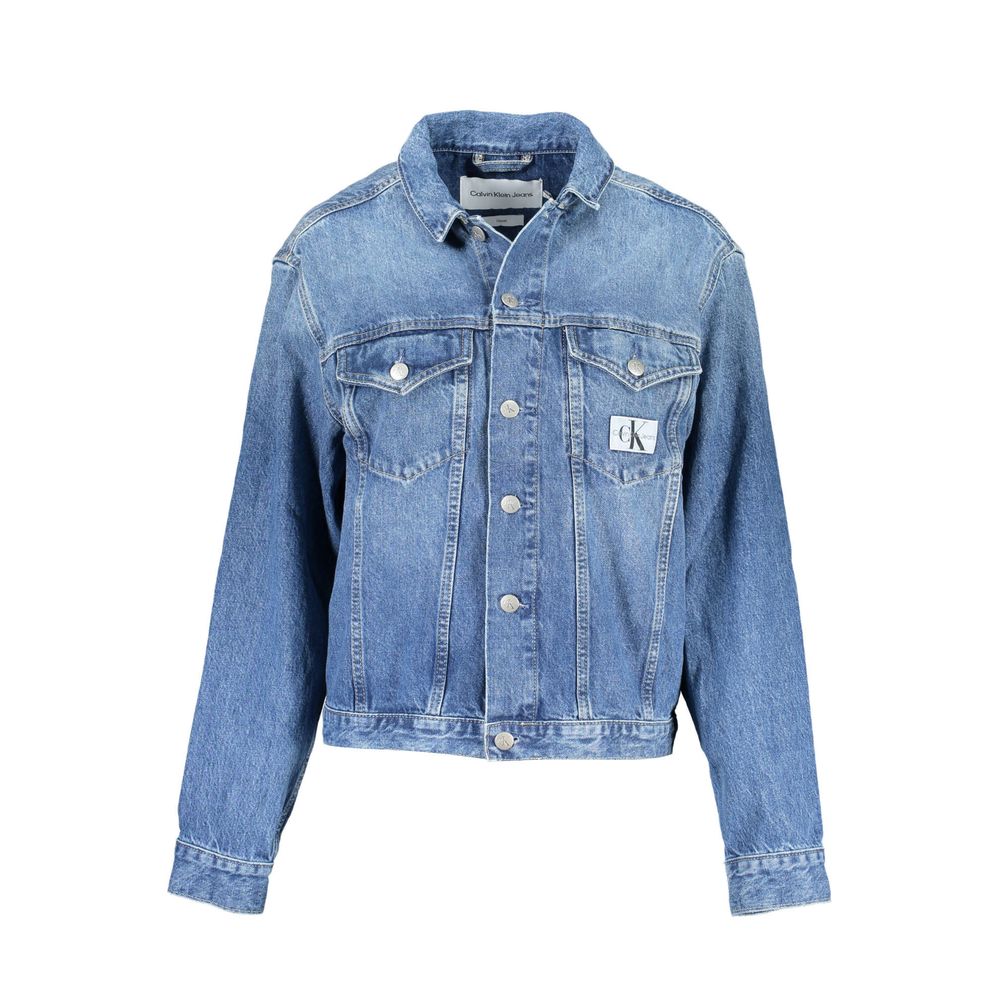 Blue Cotton Jackets & Coat