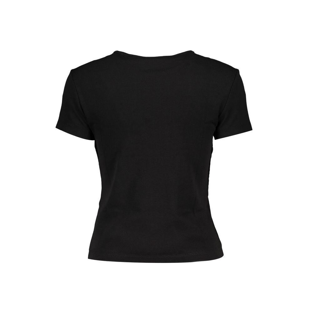 Black Cotton Tops & T-Shirt