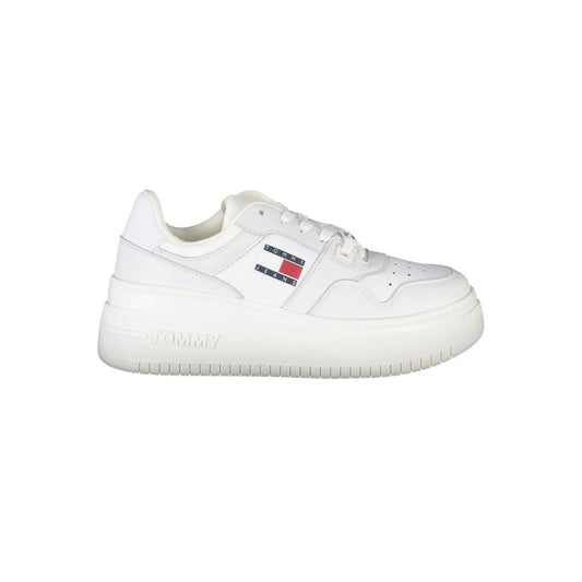 White Polyester Sneaker