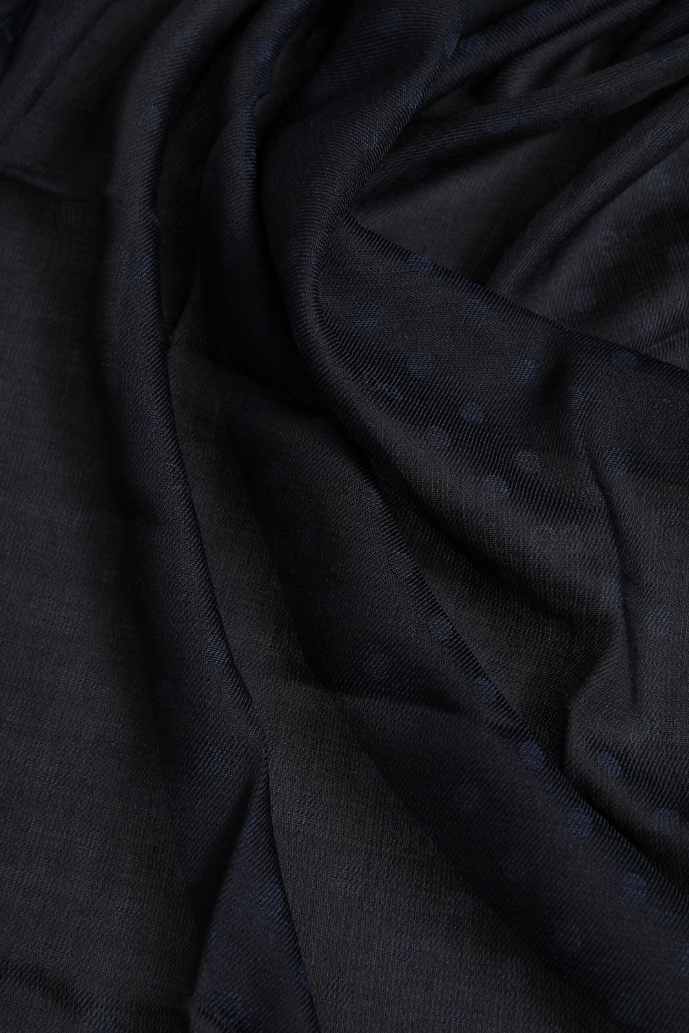 Black Viscose Fringes Neck Warmer Scarf