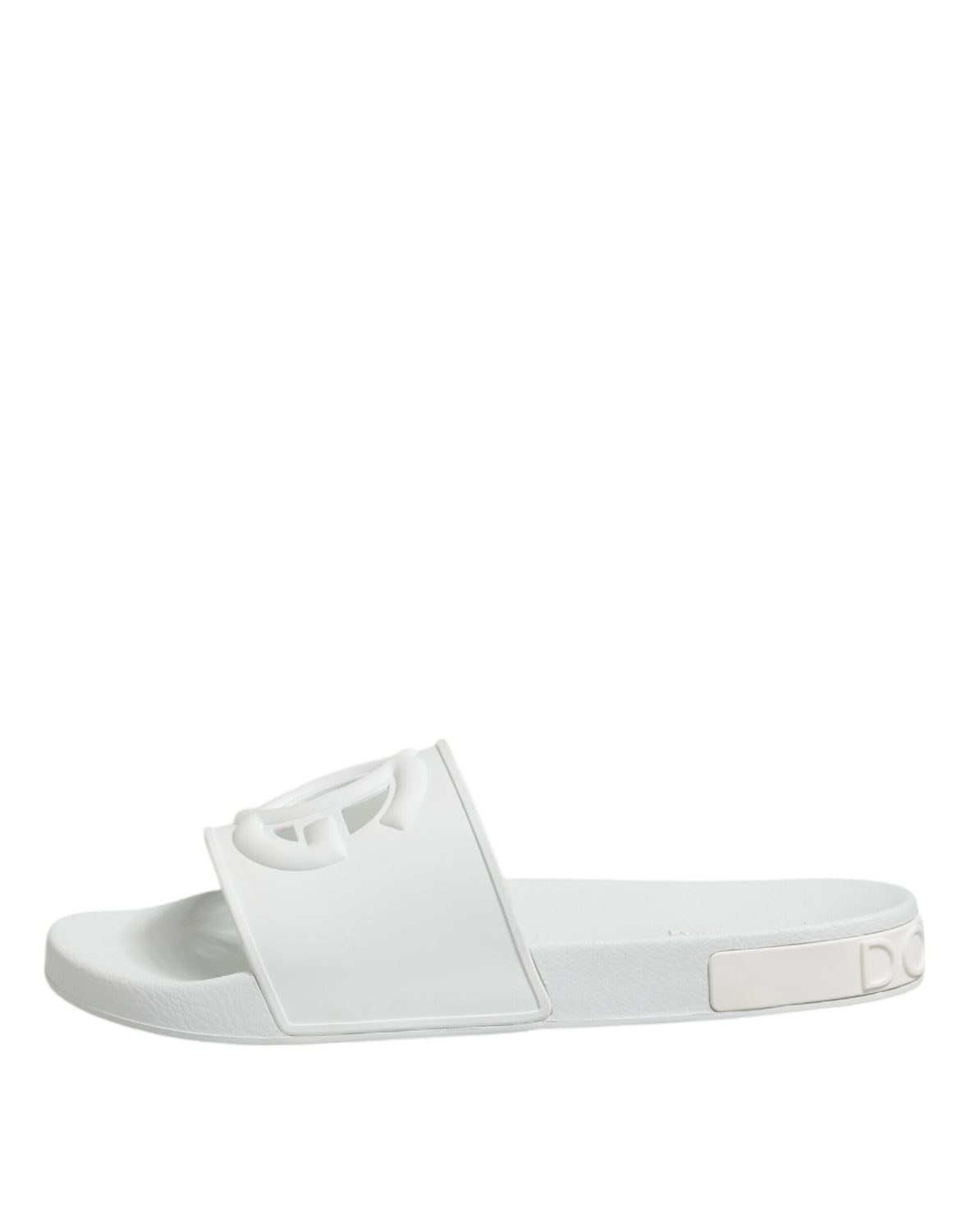 White Rubber Sandals Slides Beachwear Shoes