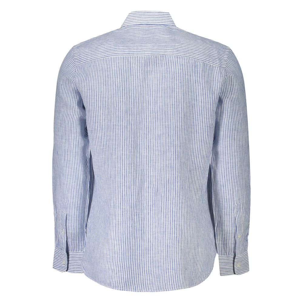Blu Linen Men Shirt