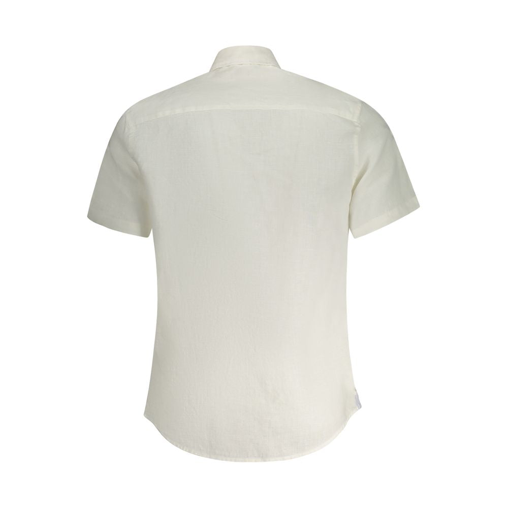 White Linen Men Shirt
