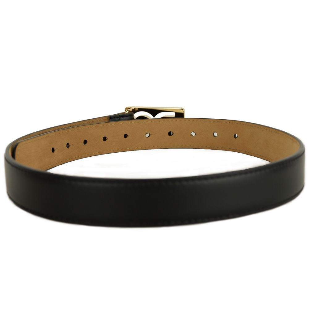 Black Calfskin Women Belt