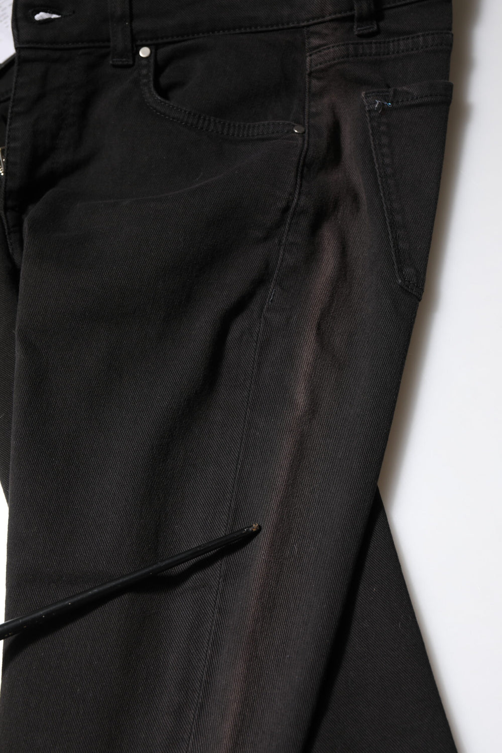 Black Cotton Skinny Mid Waisted Denim Jeans