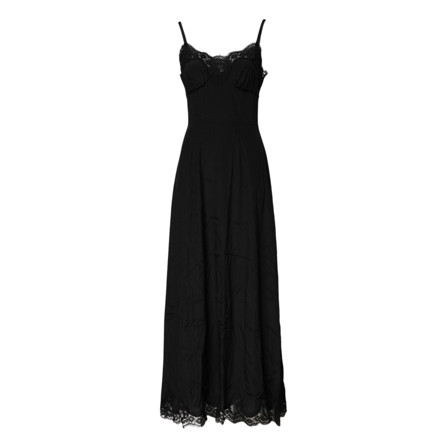 Black Floral Lace Lingerie Dress Sleepwear