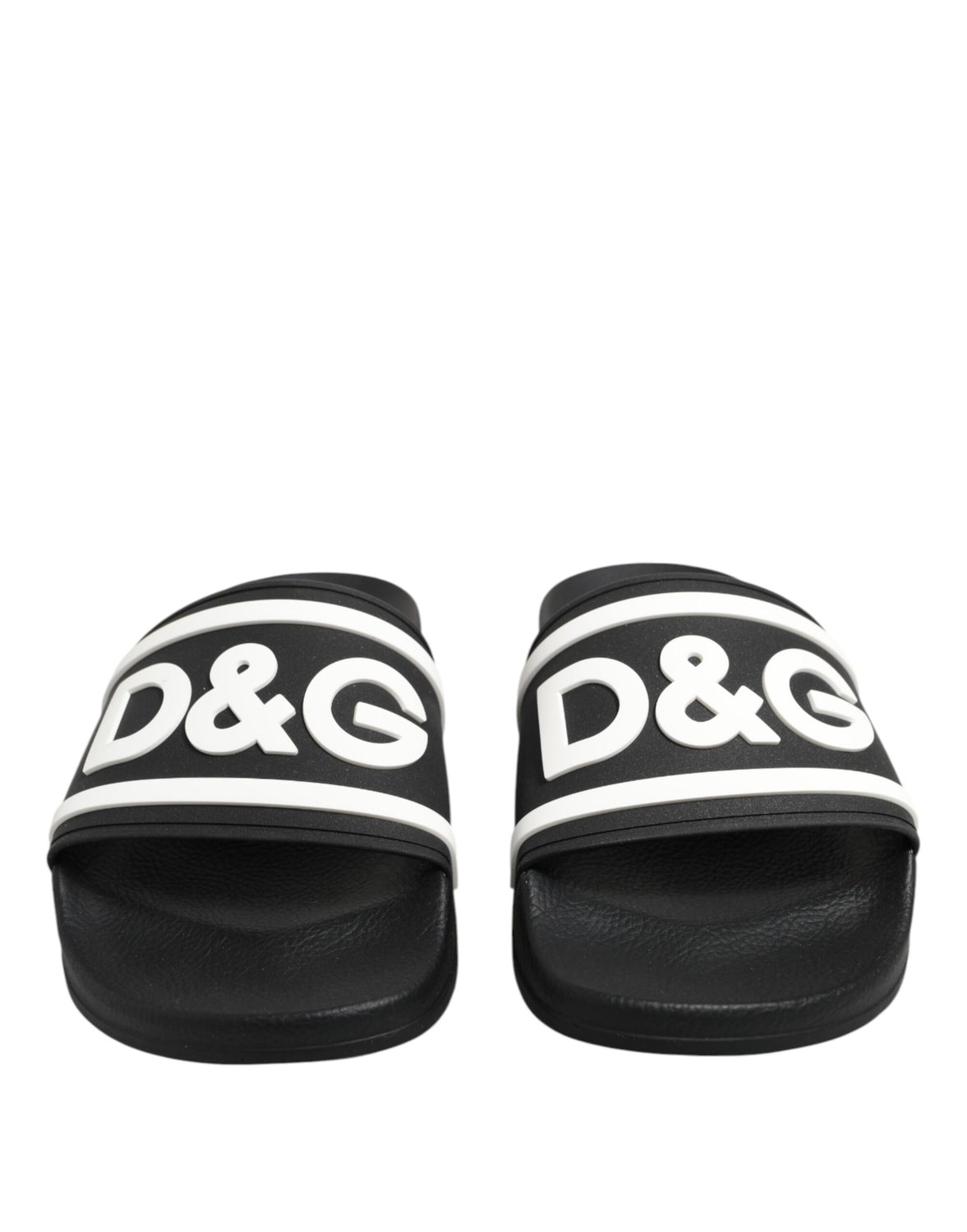 Black White Sandals Rubber Men Beachwear Shoes