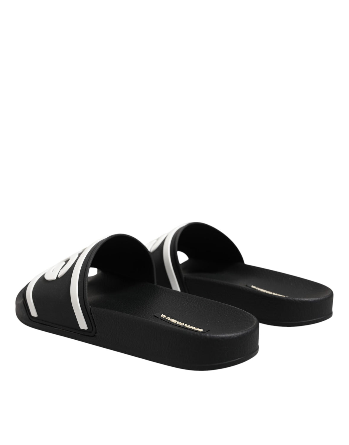 Black White Sandals Rubber Men Beachwear Shoes