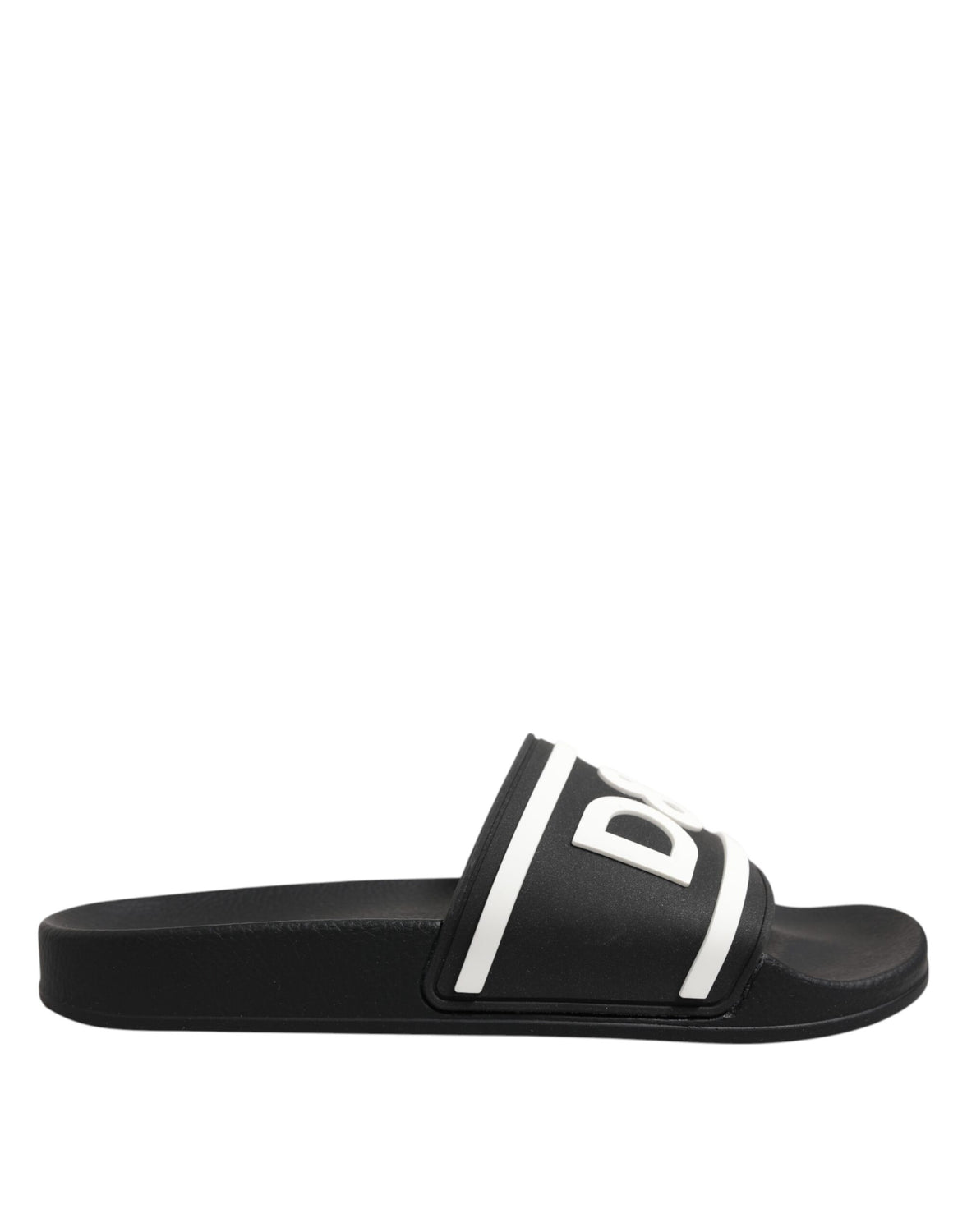 Black White Sandals Rubber Men Beachwear Shoes