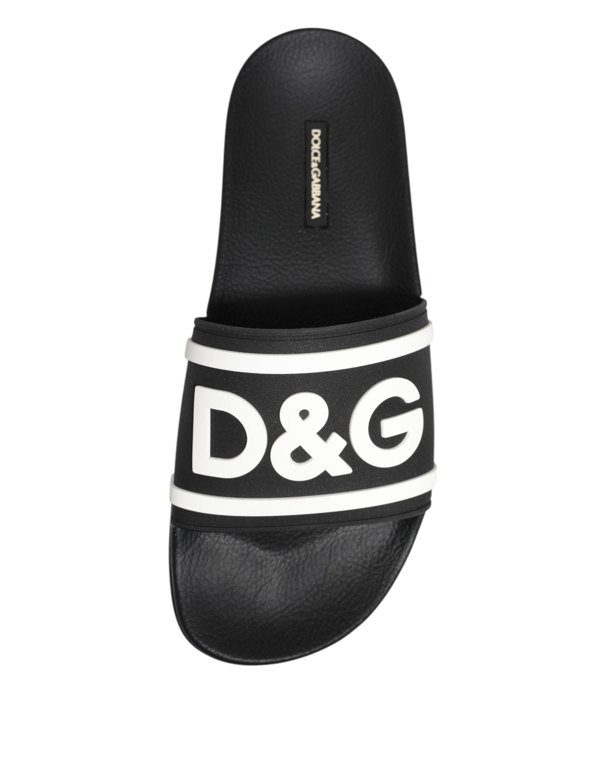 Black White Sandals Rubber Men Beachwear Shoes