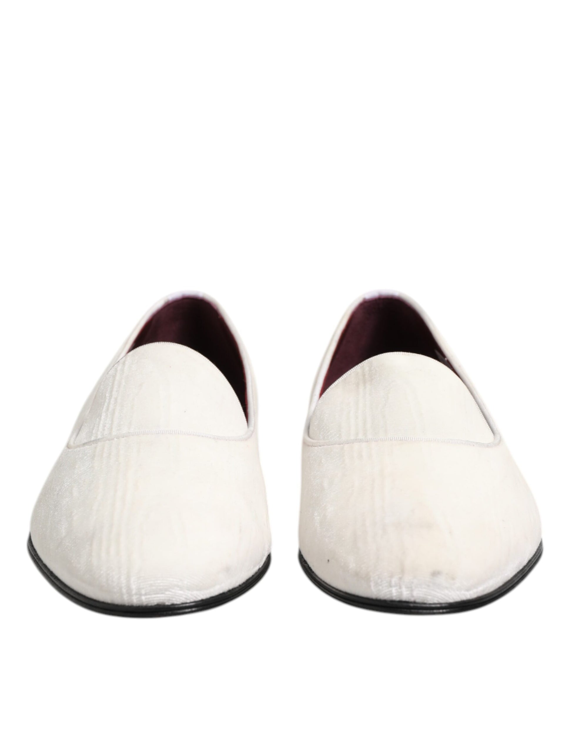 White Jacquard Men Slip On Men Loafers Shoes
