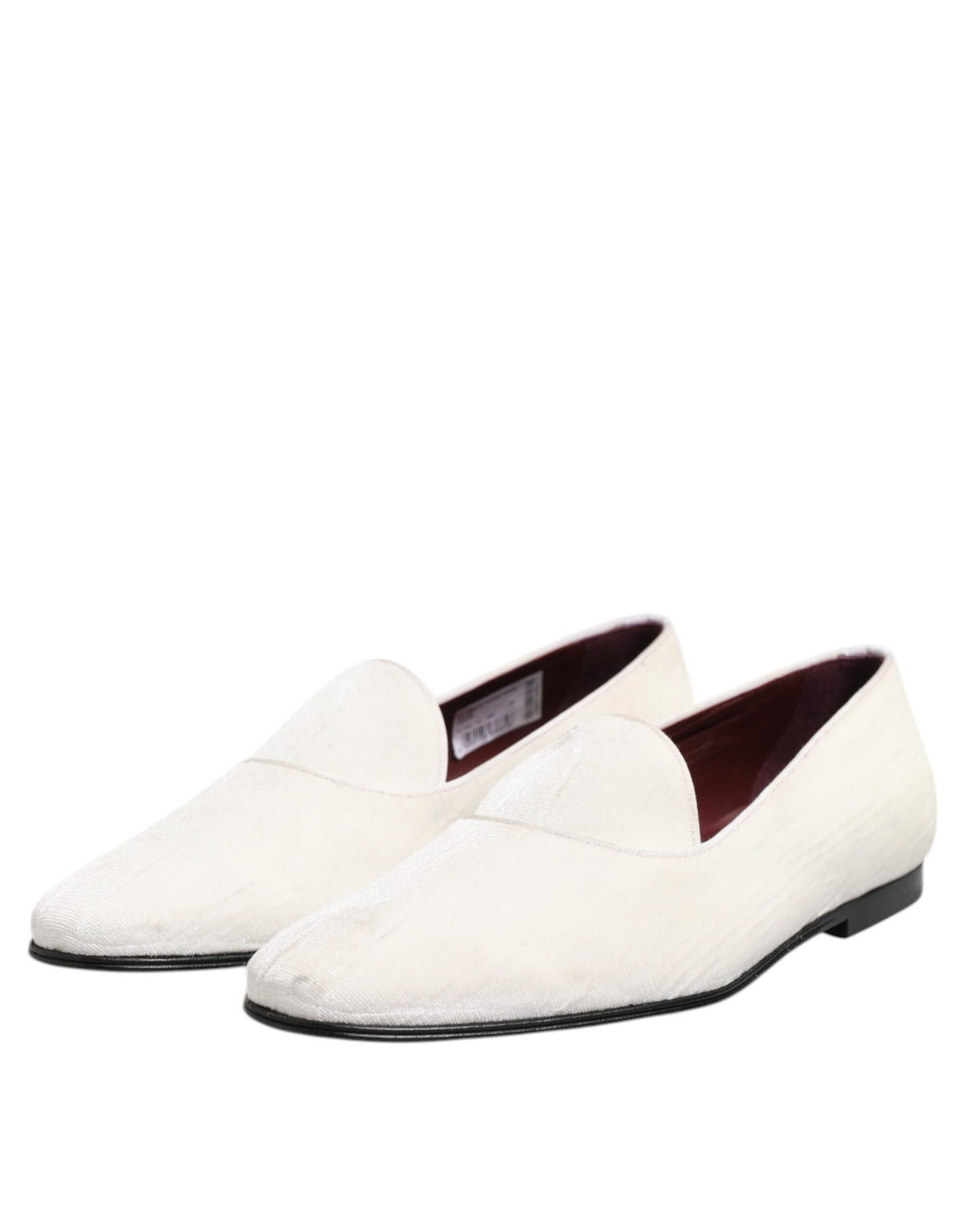 White Jacquard Men Slip On Men Loafers Shoes
