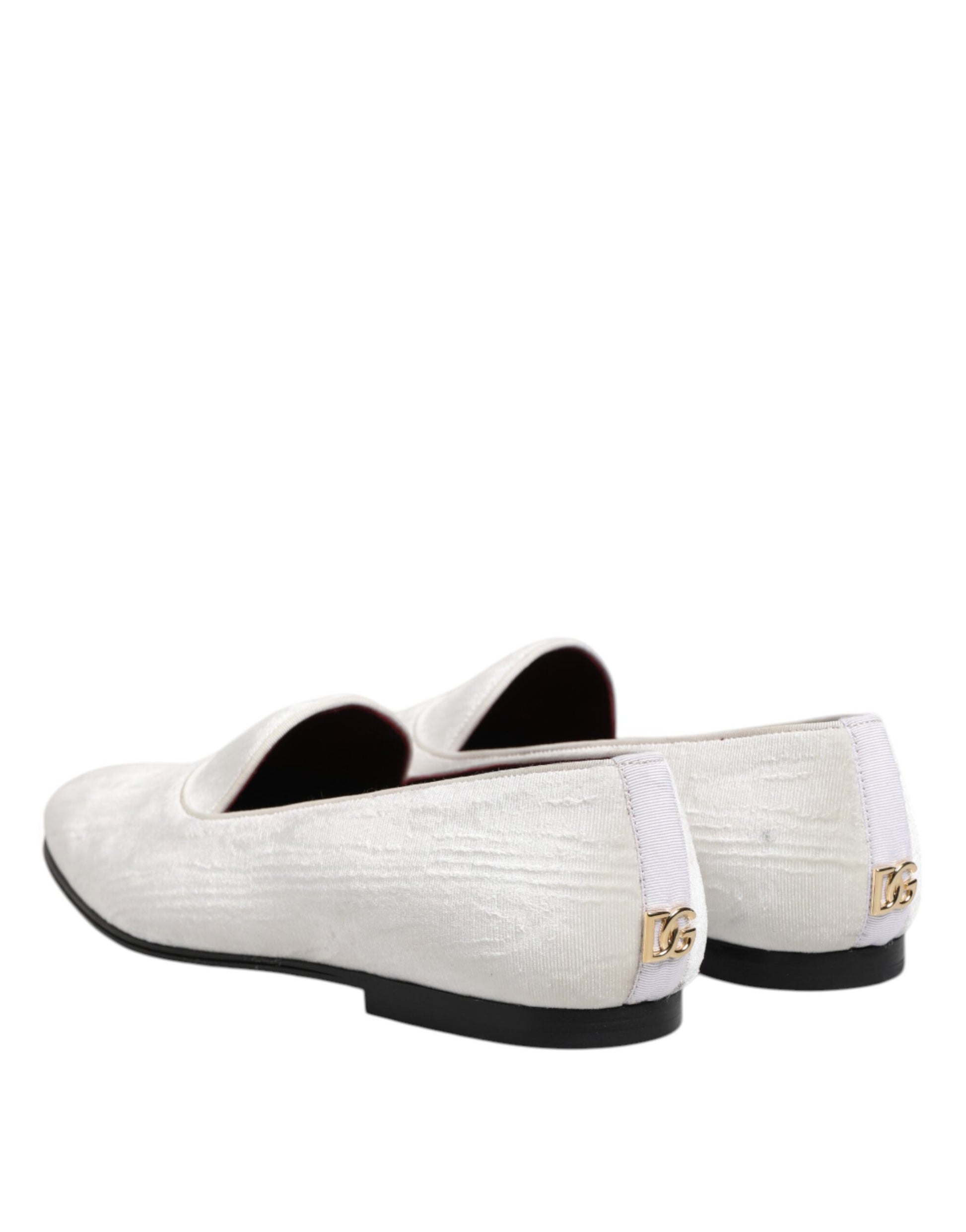 White Jacquard Men Slip On Men Loafers Shoes