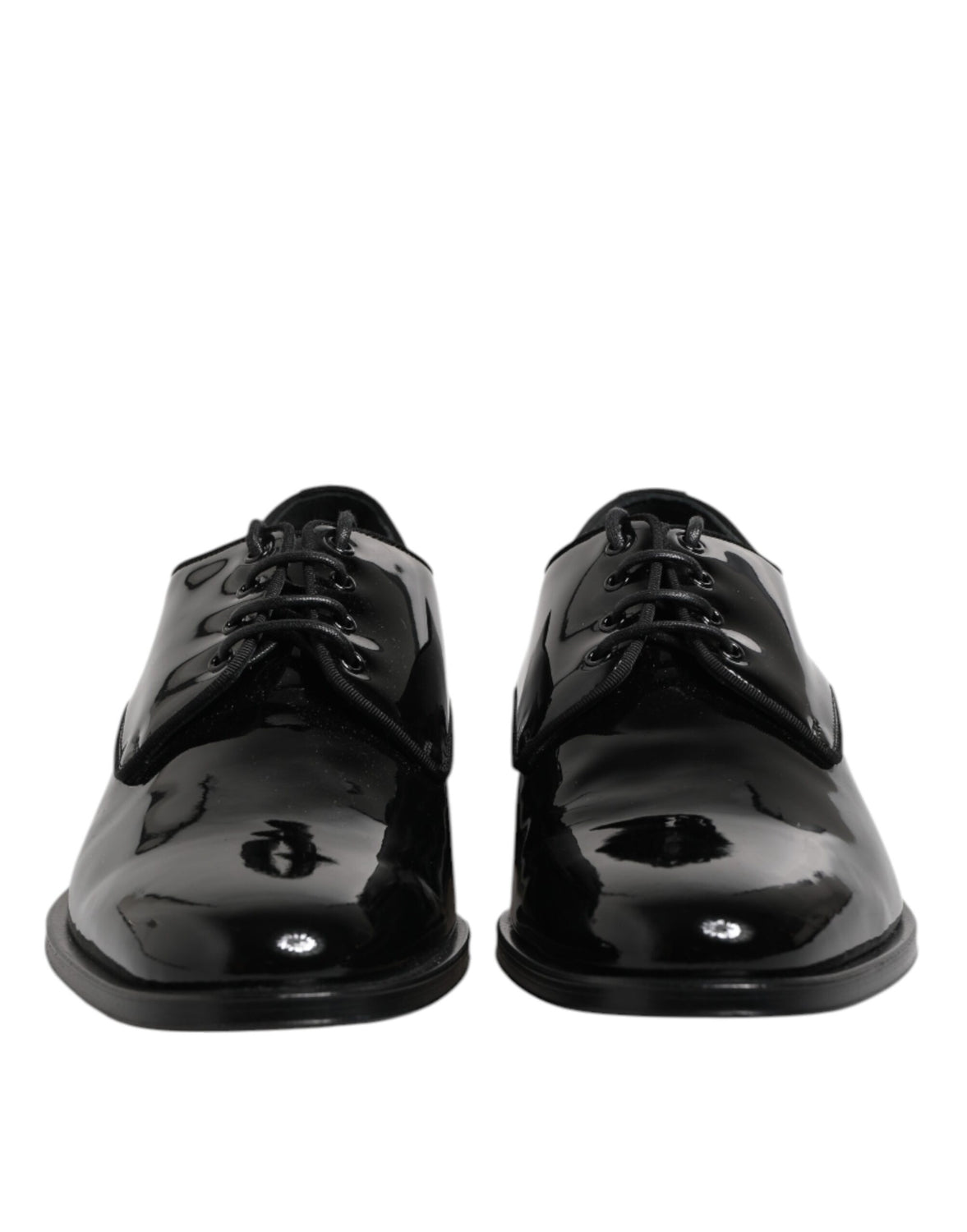 Black Patent Leather Derby Formal Dress Shoes