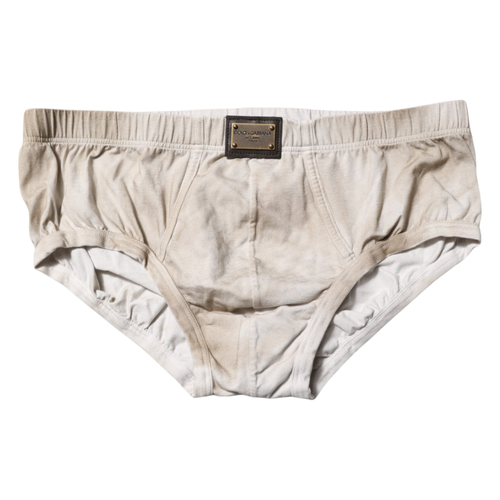 Gray Cotton Stretch Regular Men Brief Underwear