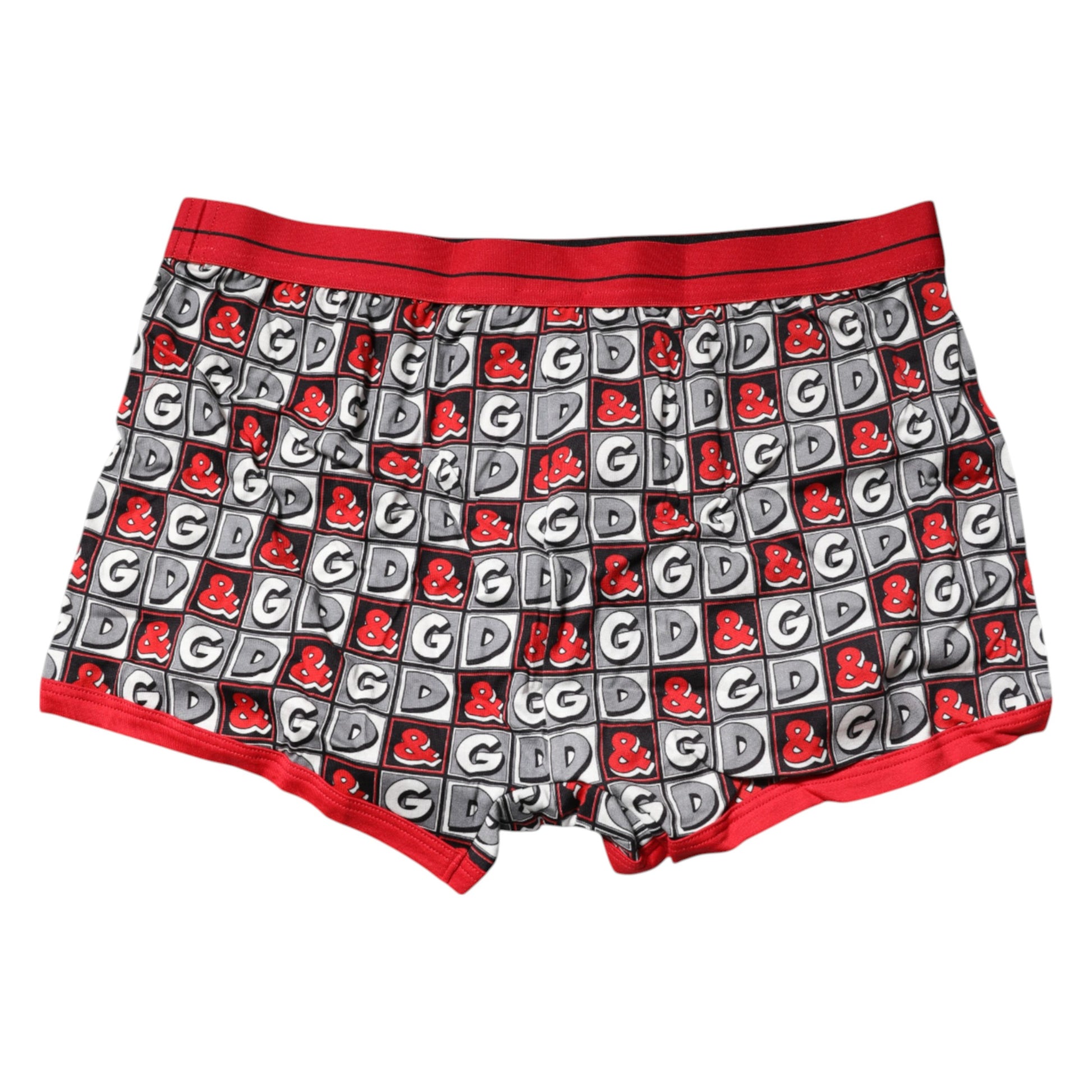 Red Cotton Logo Print Regular Boxer Underwear