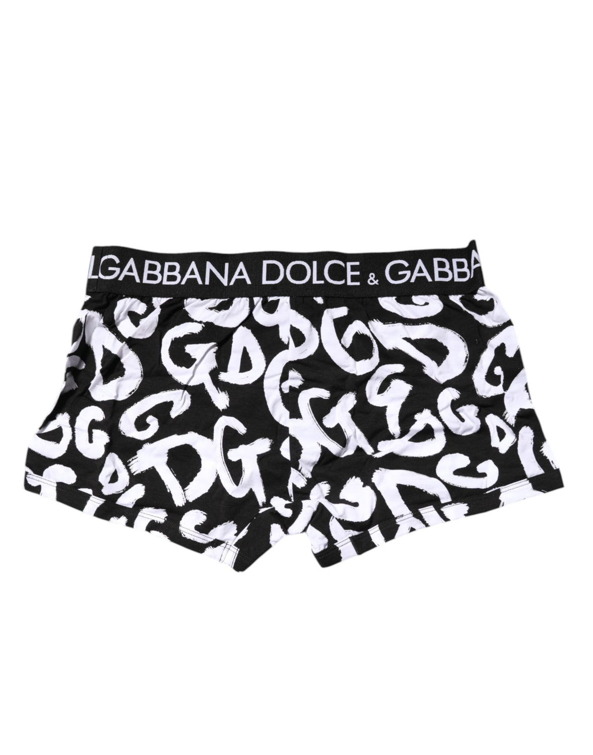 Black White Logo Print Regular Boxer Underwear