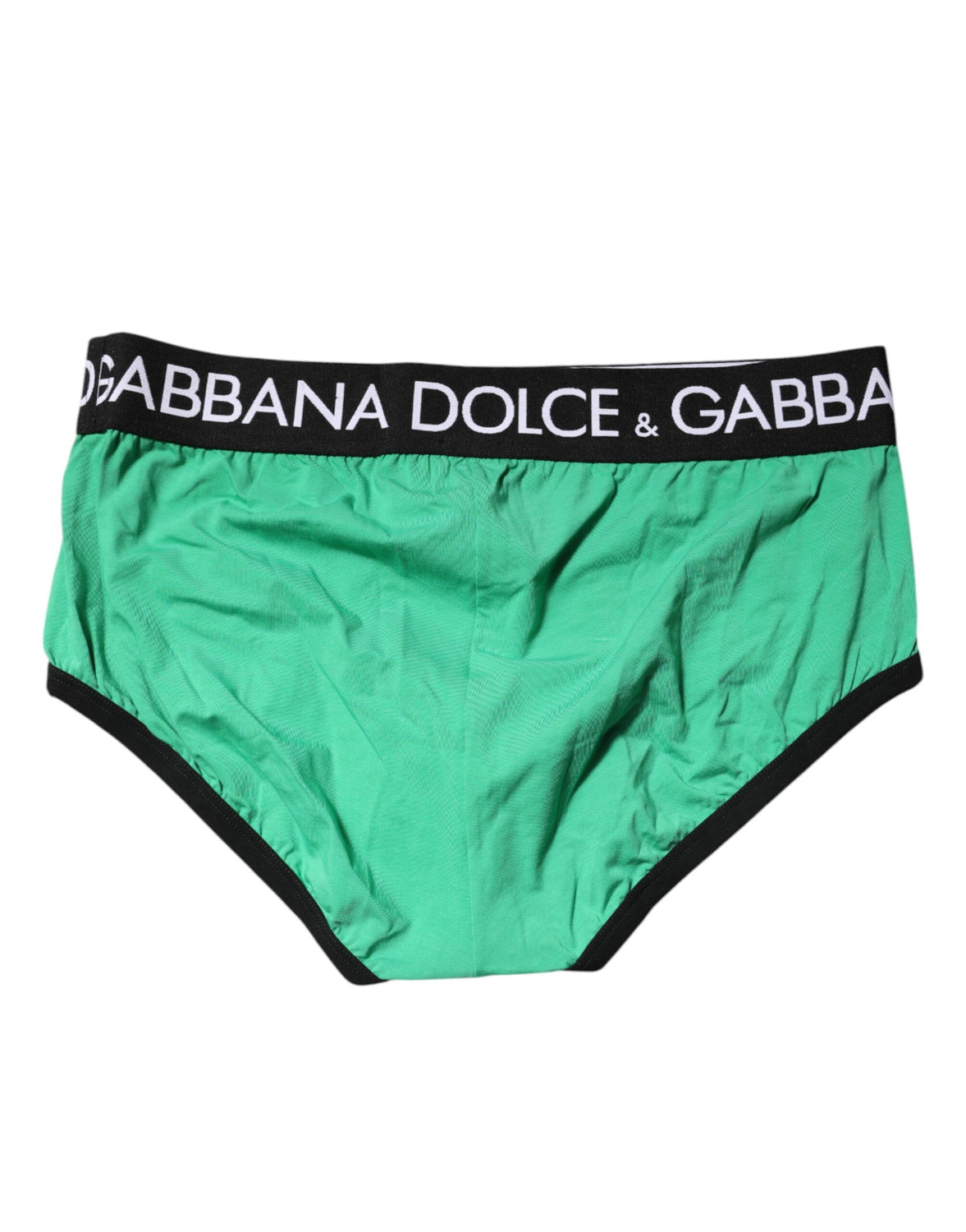 Green Cotton Stretch Regular Brief Underwear