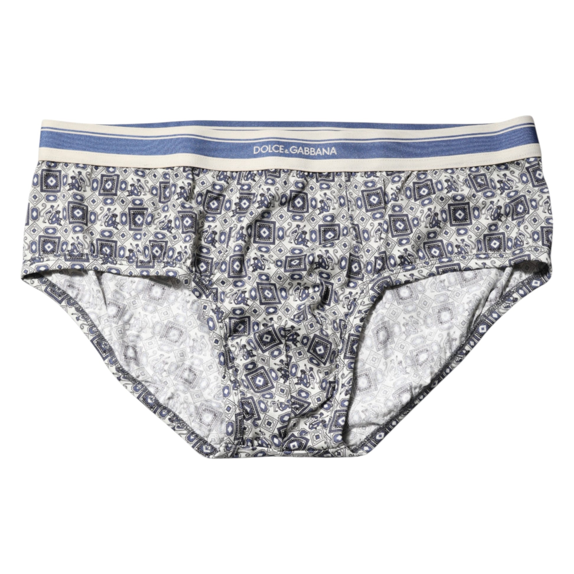 Multicolor Patterned Regular Brief Underwear