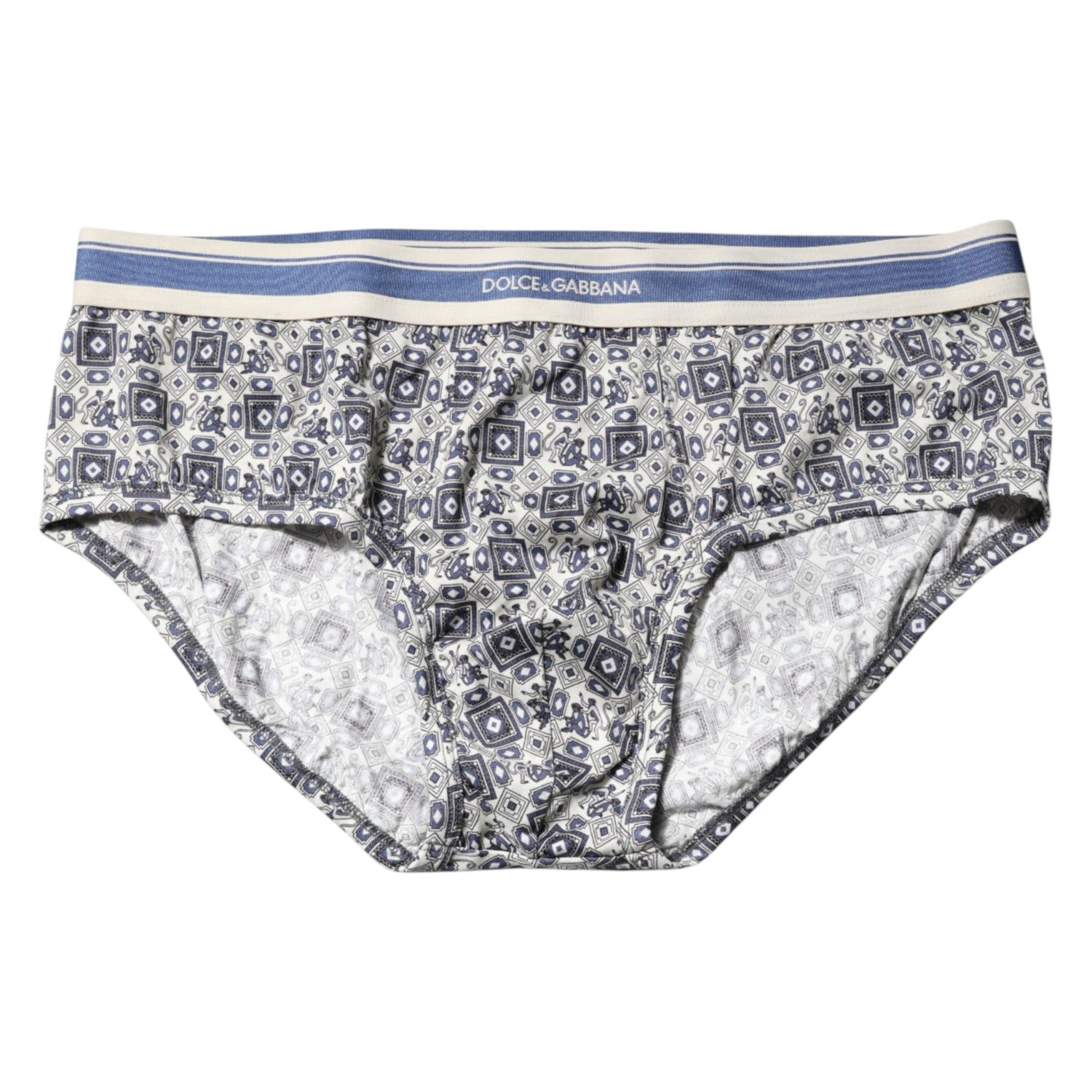 Multicolor Patterned Regular Brief Underwear