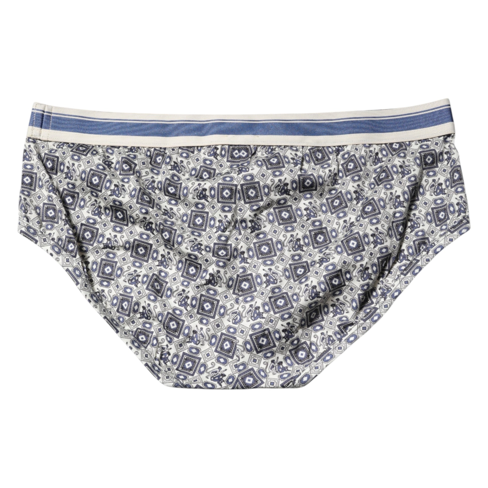 Multicolor Patterned Regular Brief Underwear