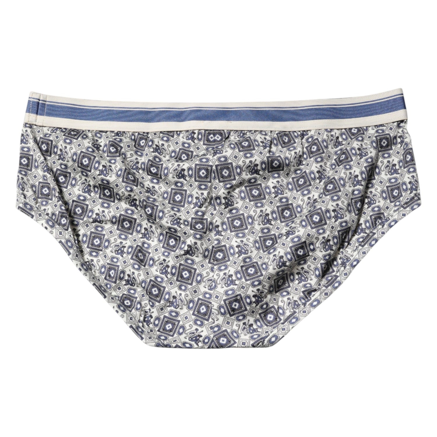 Multicolor Patterned Regular Brief Underwear