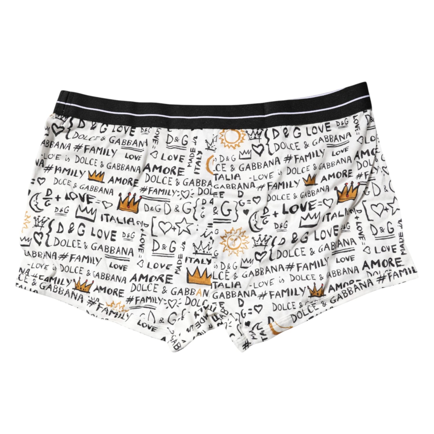 White Printed Cotton Regular Boxer Underwear