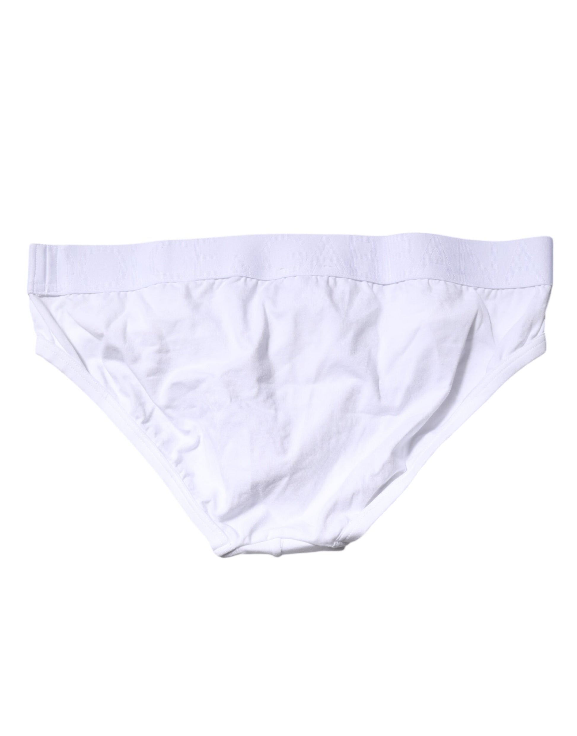 White Cotton Stretch Regular Brief Underwear