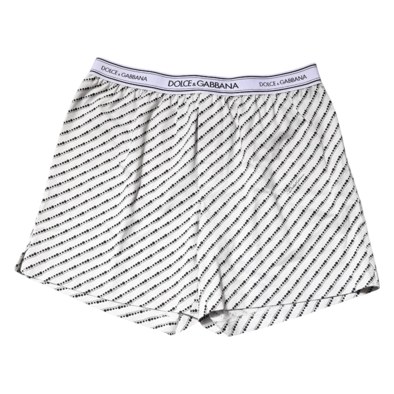 White Black Patterned Regular Boxer Underwear