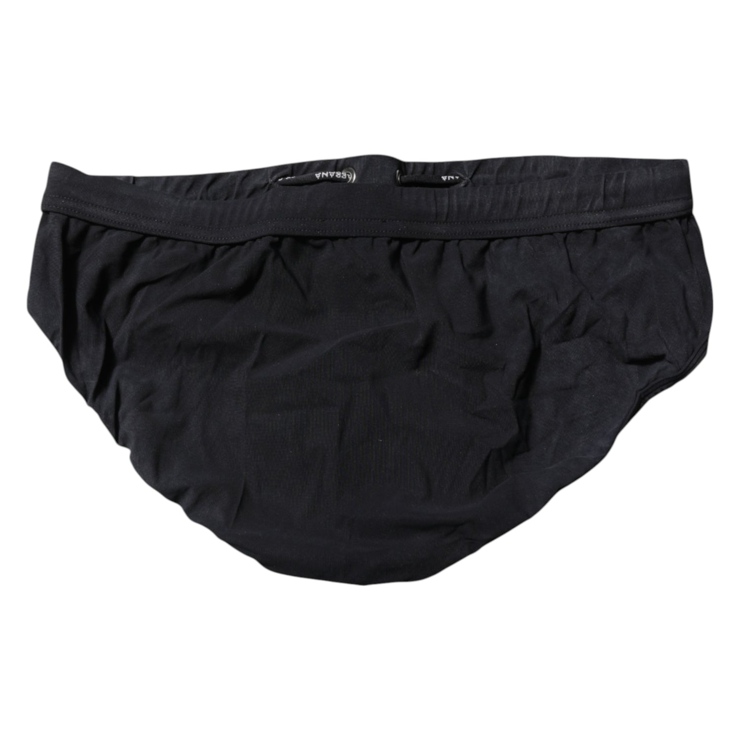 Black Drawstring Men Beachwear Brief Swimwear