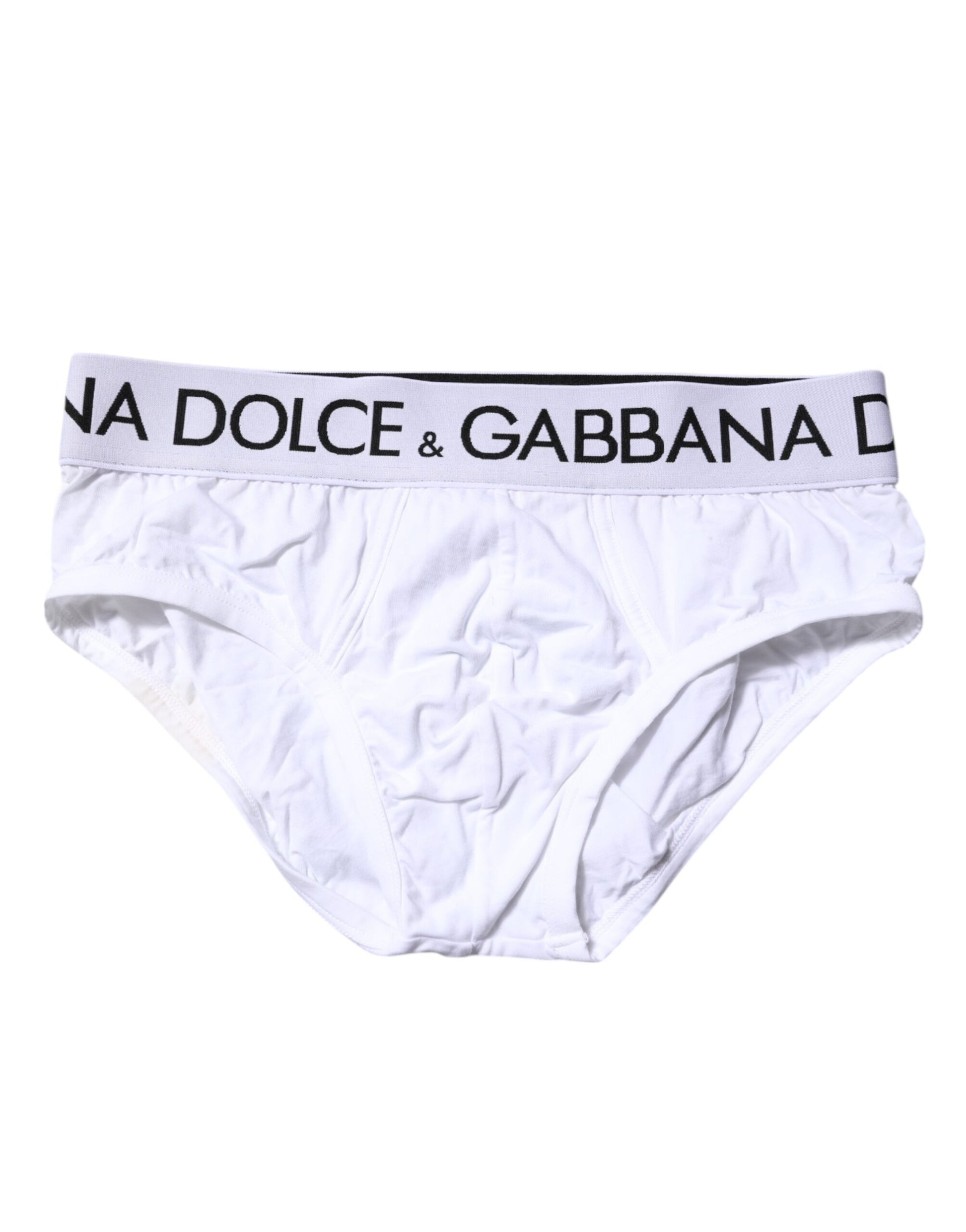 White Cotton Stretch Regular Brief Underwear