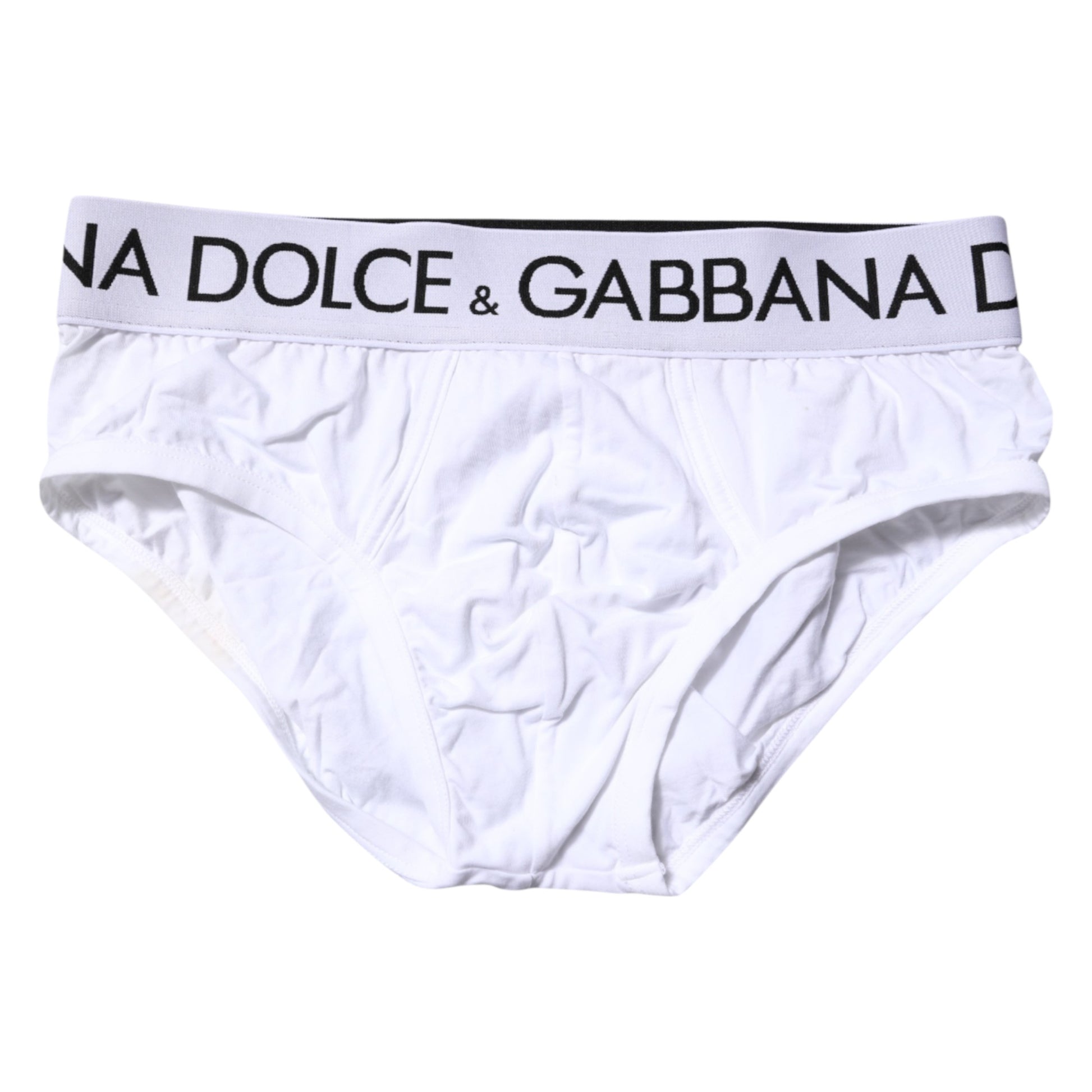 White Cotton Stretch Regular Brief Underwear