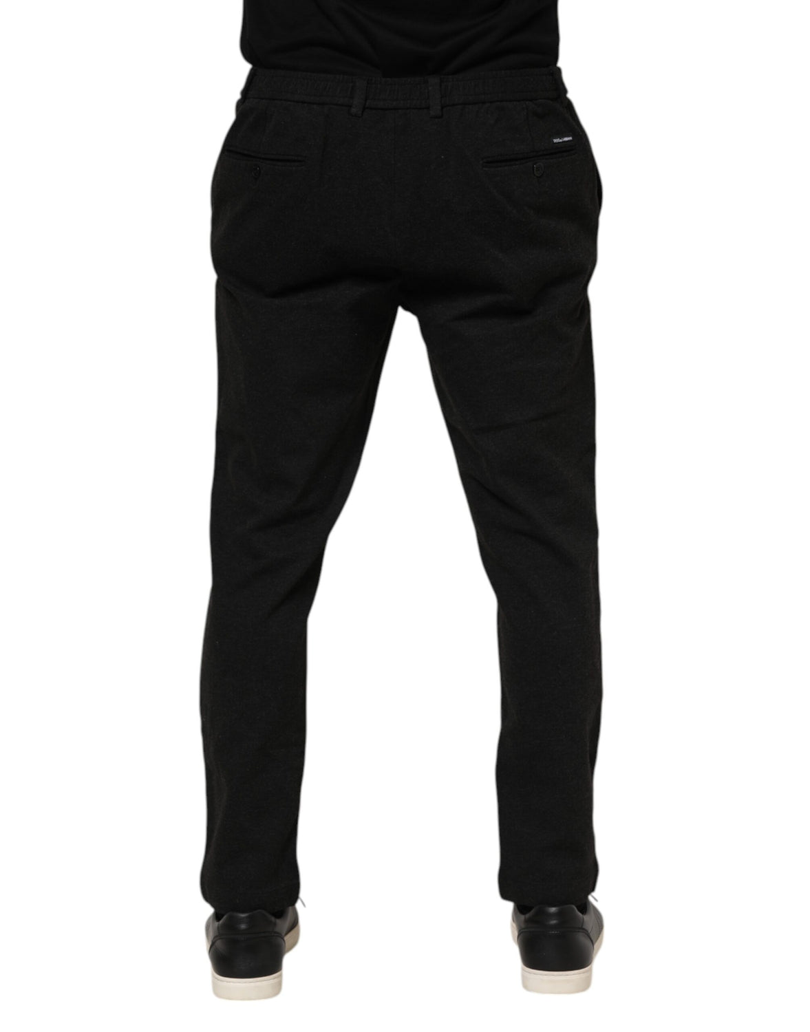 Dark Gray Viscose Dress Men Pants