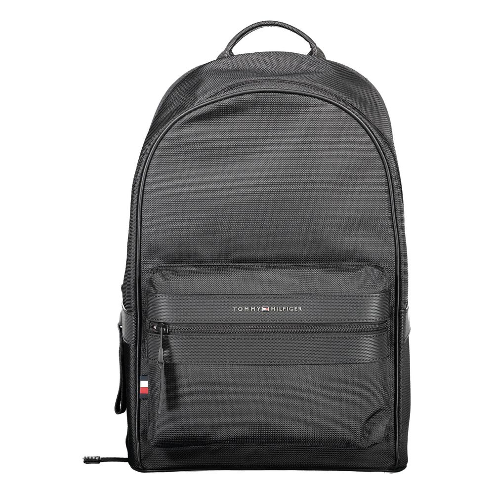 Black Polyester Backpack
