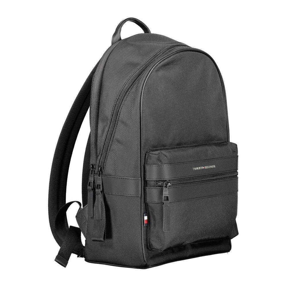 Black Polyester Backpack
