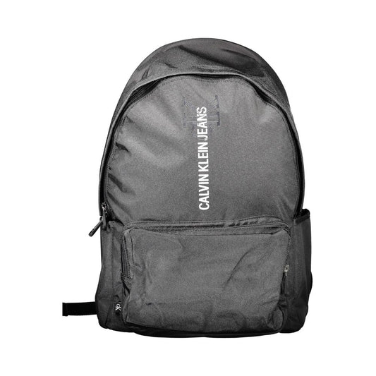 Black Polyester Backpack