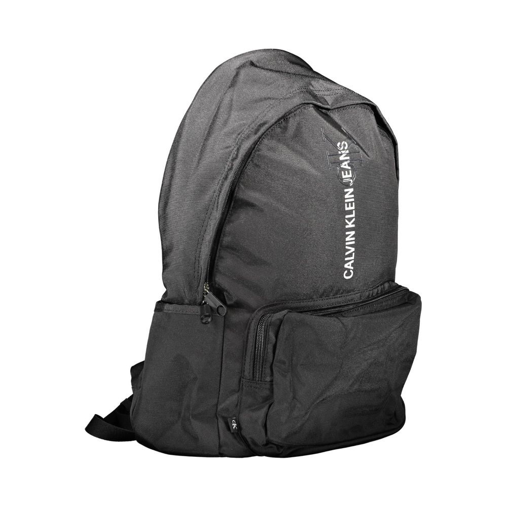 Black Polyester Backpack