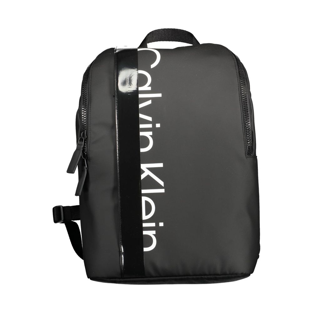 Black Polyester Backpack