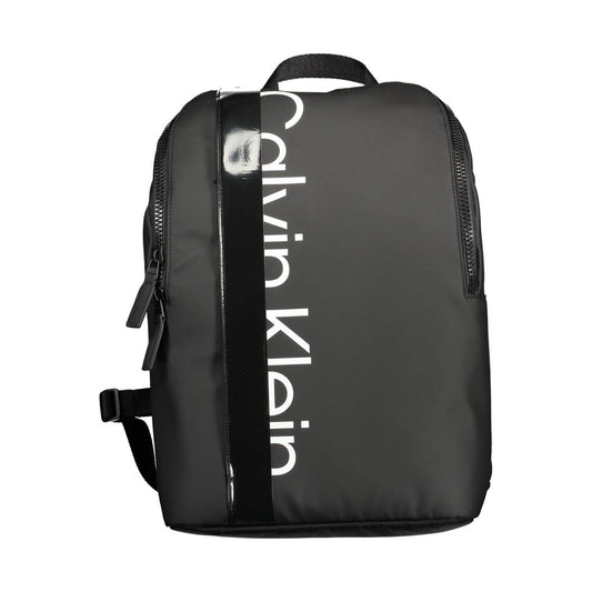 Black Polyester Backpack