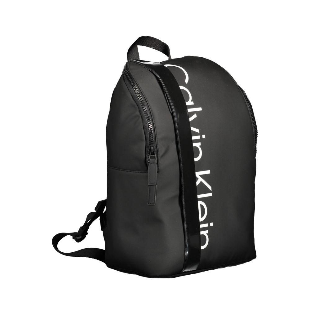 Black Polyester Backpack