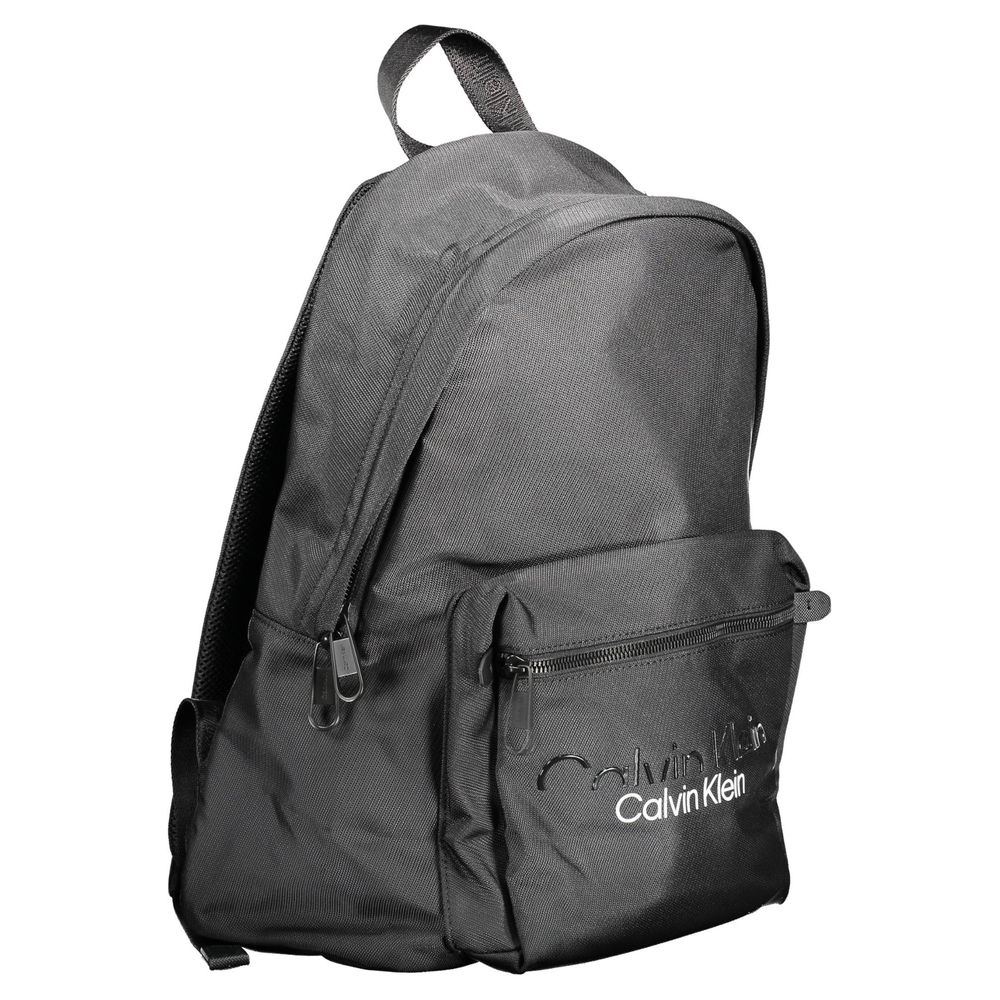 Black Polyester Backpack