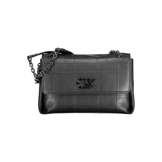Black Polyester Handbag