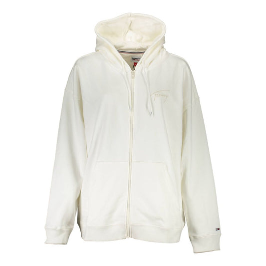 White Cotton Women's Hoodie