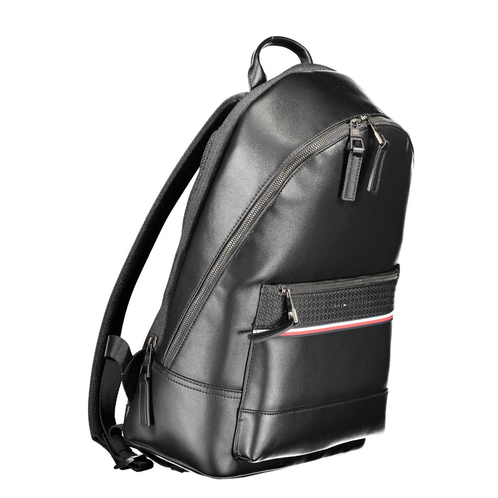 Black Polyester Backpack
