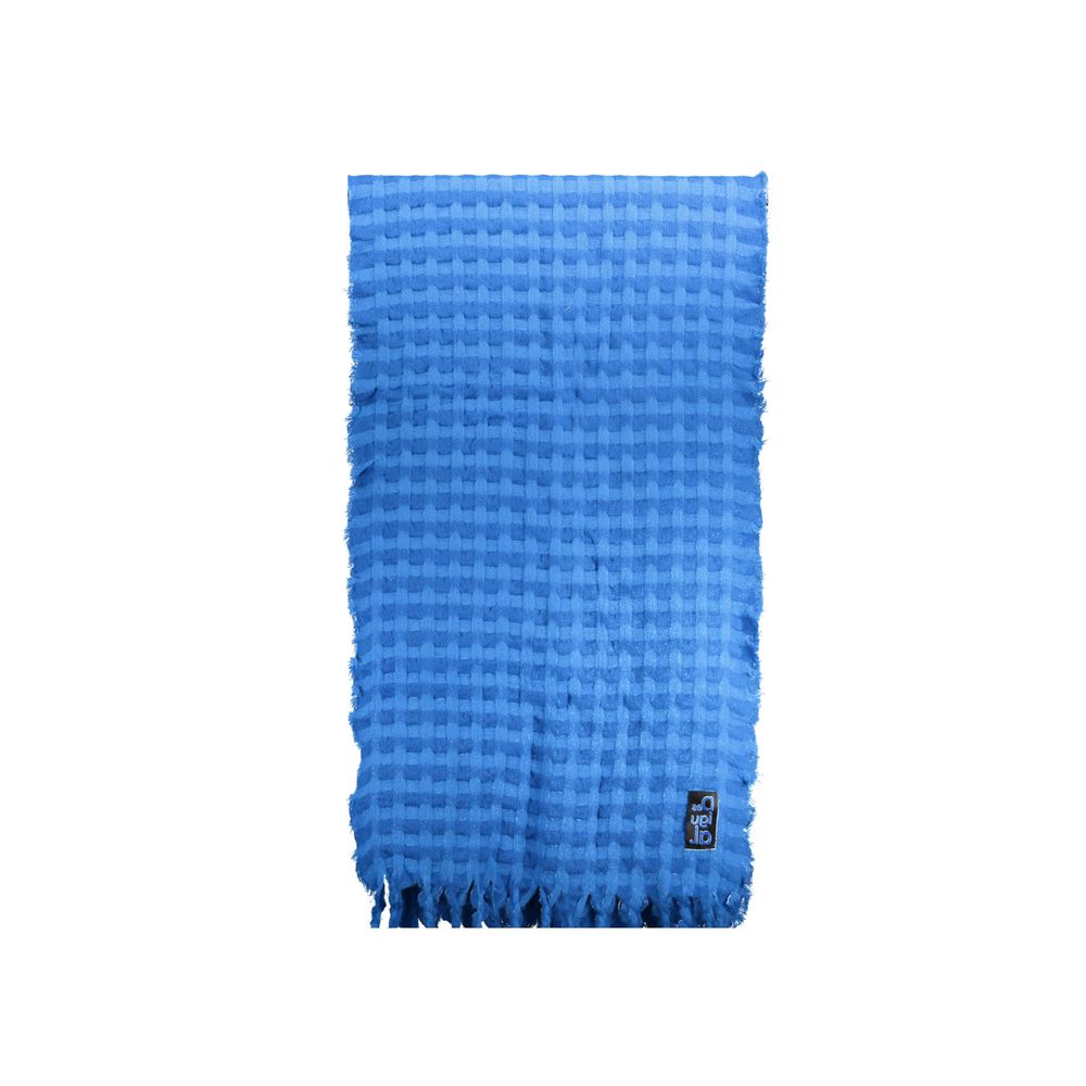Blue Polyester Scarf