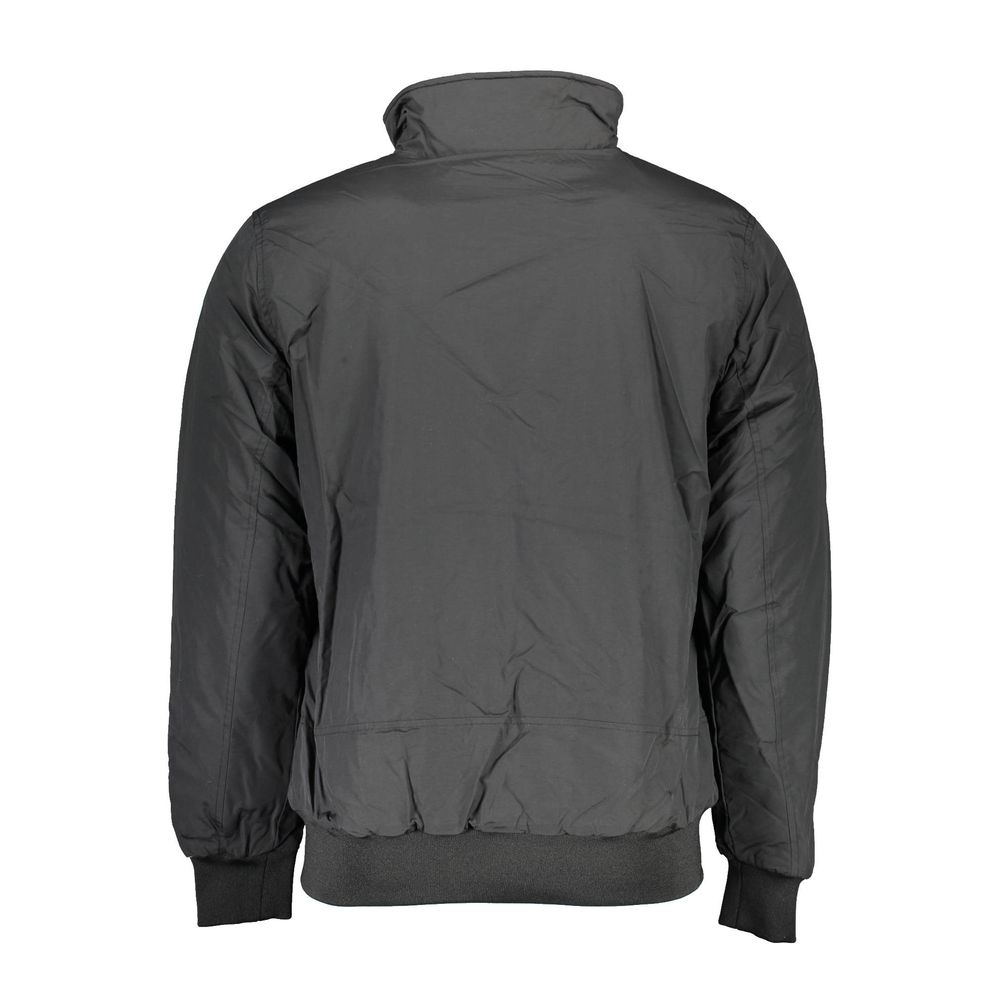 Black Polyester Men's Jacket