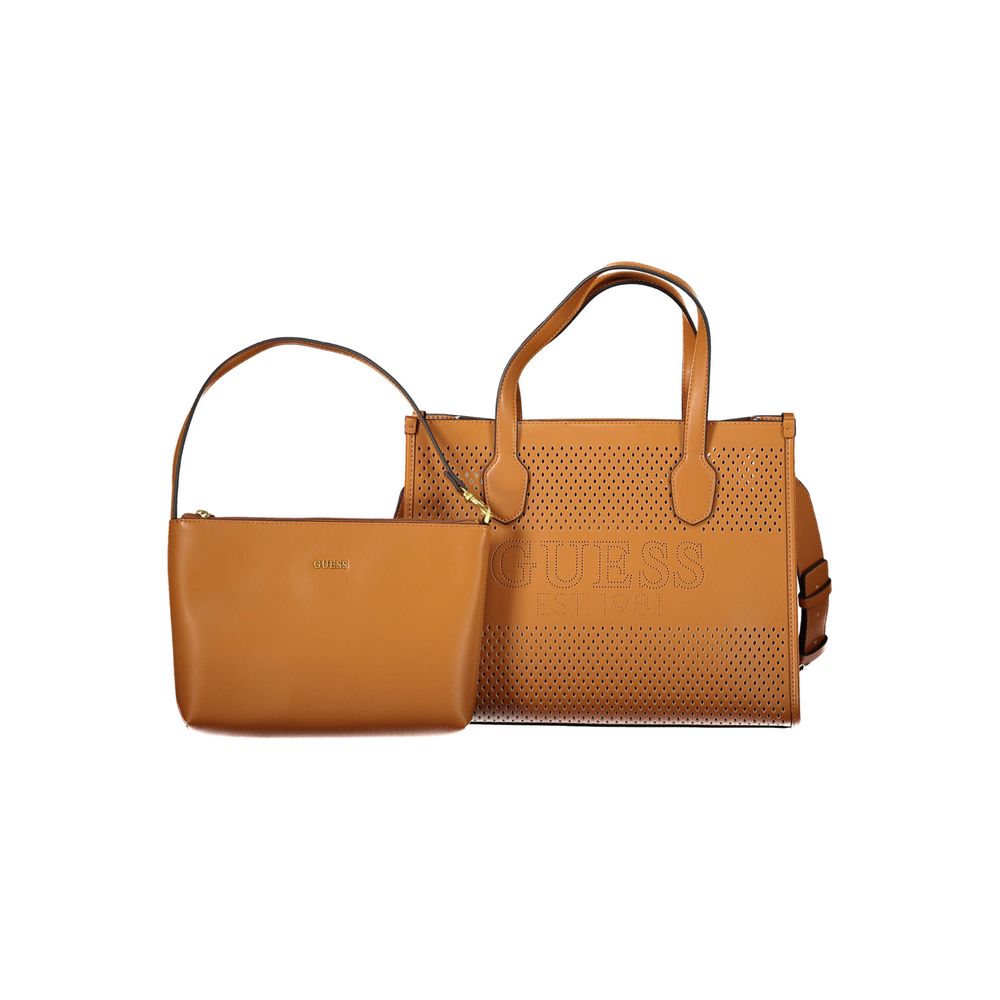 Brown Polyethylene Handbag