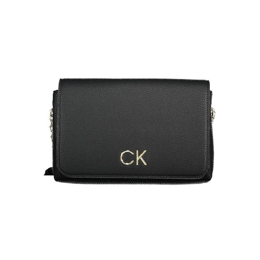 Black Polyester Handbag