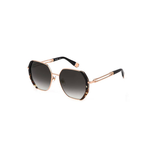Gold Metal Women Sunglass