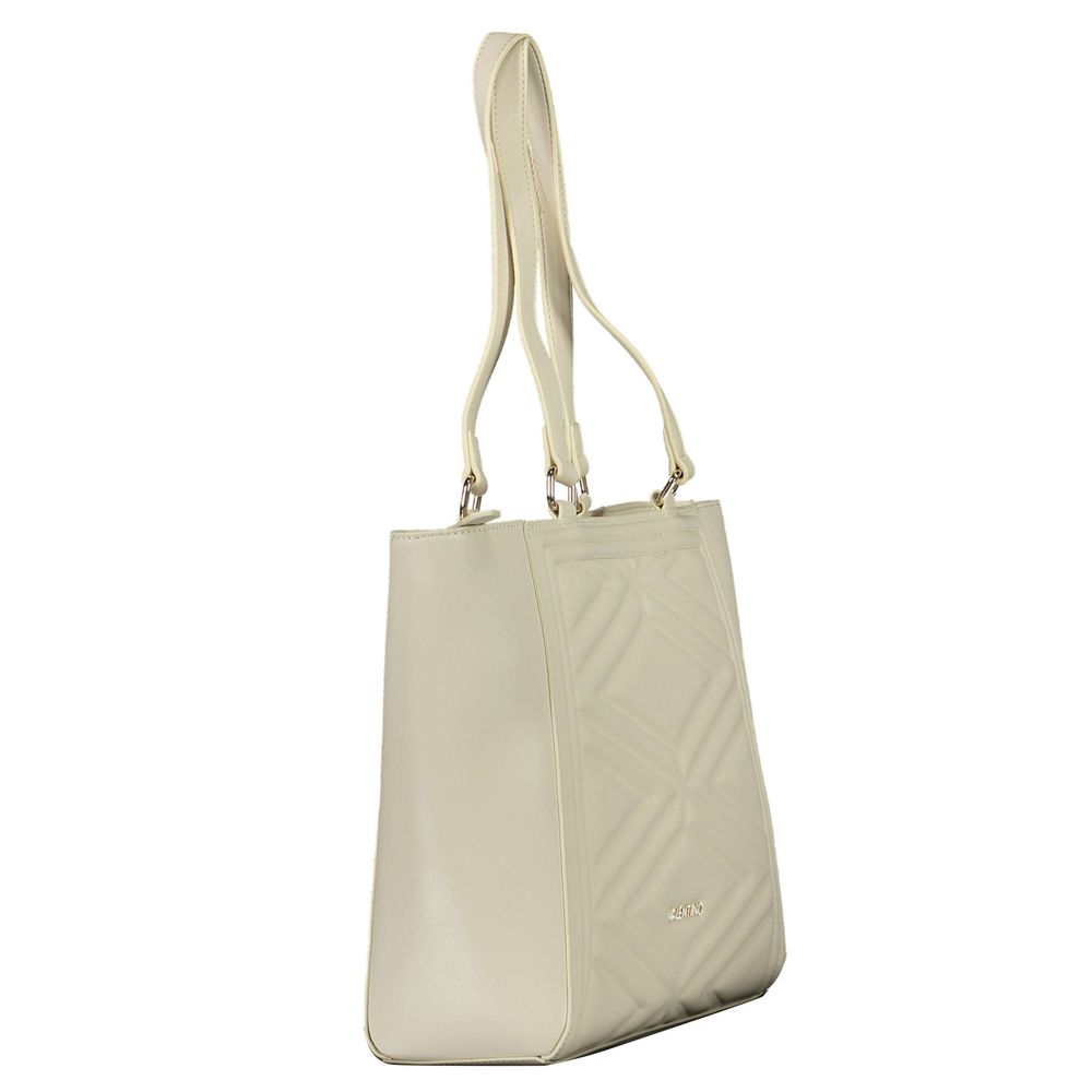 Beige Polyethylene Handbag